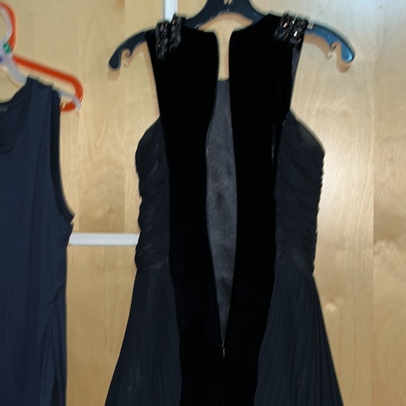 $345 Anthropologie 2brych Sz 0 Velvet party dress gorgeous new nwt pleated lbd - Picture 10 of 16